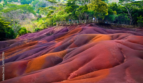 Seven colored earths in Mauritius