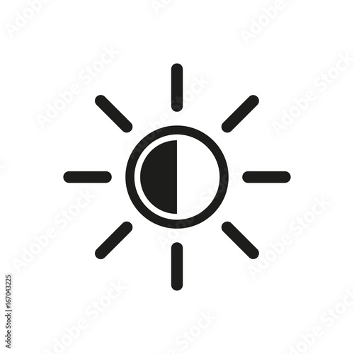 Brightness symbol simple icon