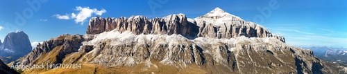 Sella Gruppe and Piz Boe, Dolomites mountains, Italy