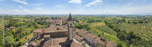 Toskana-Panorama, Vinci im Chianti-Gebiet (Geburtsort von Leonardo da Vinci)