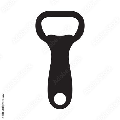 Isolated bottle opener icon on a white background, Vector illustration