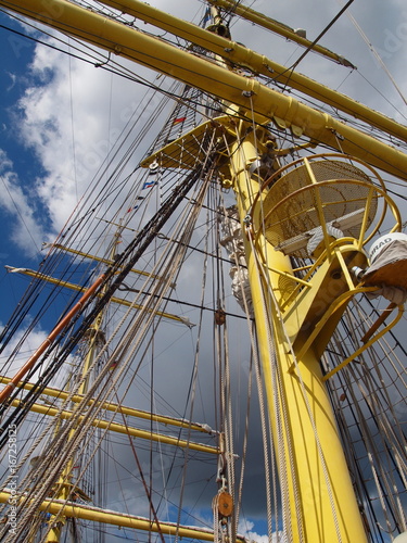 Masten des Segelschiffes Mircea