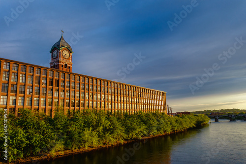 Nineteenth century brick mill buildings 