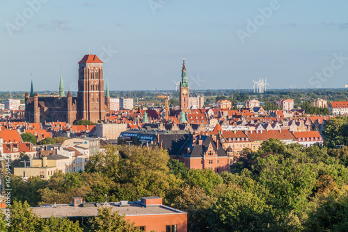 Skyline of Gdansk, Poland