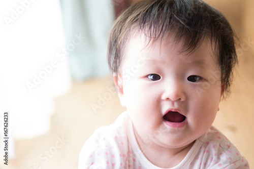 Baby smiling / Japanese baby 8 months old
