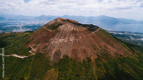 Vesuvius volcano from the air