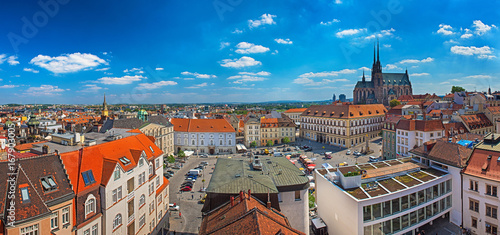 Panoramic view on Brno, Czech Republic