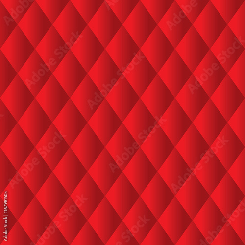 Seamless Red Diamond Padded Panel Diagonal