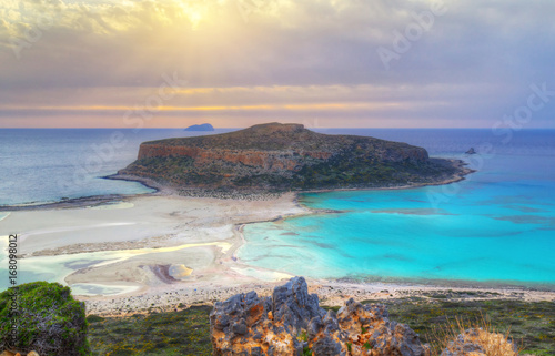Beautiful Balos beach on Crete, Greece