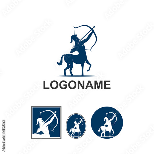 CENTAURUS, horse logo isolated
