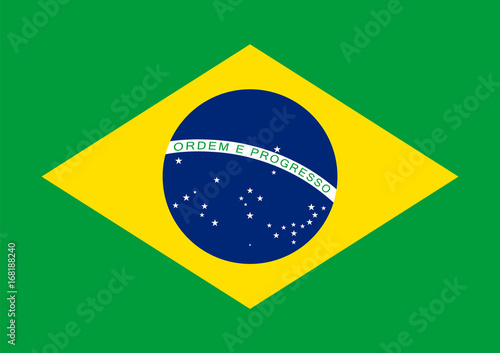 Brazil flag vector