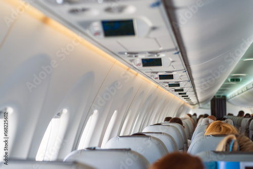 passengers in aircraft during flight new aircraft