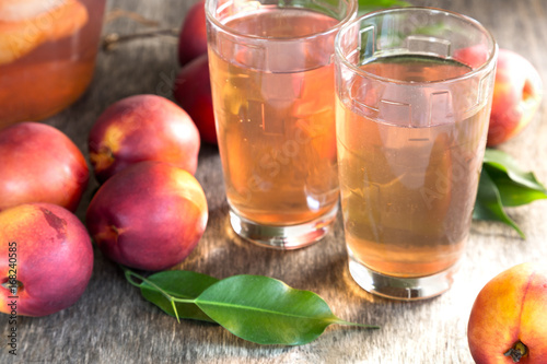 Summer compote of peaches