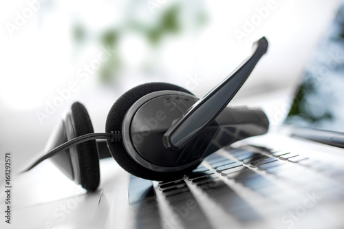 Communication support, call center and customer service help desk.