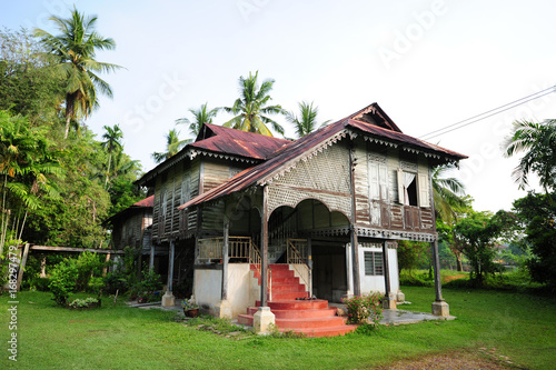 Traditional Malay House, Kuala Kangsar, Perak, Malaysia.