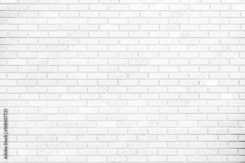 White brick walls and Plank floor. Ideas for interior and exterior decoration concepts of simplicity furniture.