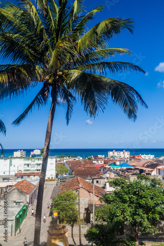 Arial view of Baracoa, Cuba