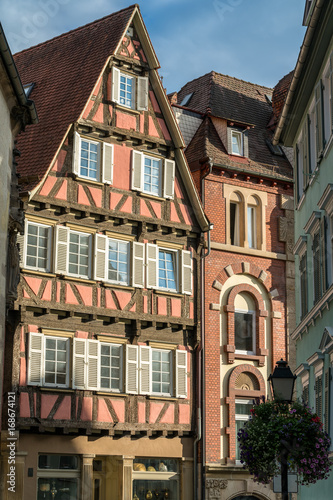Typical half-timbered houses in Tubingen - Baden Wurttemberg, Germany