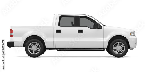 Pickup Truck Isolated