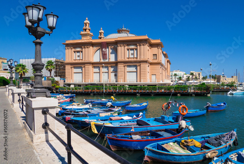 Bari, Italy - The capital of Apulia region, a big city on the Adriatic sea, with historic center named Bari Vecchia and the famous waterfront