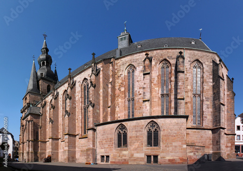 Südseite der Stadtkirche in St. Wendel, Saarland