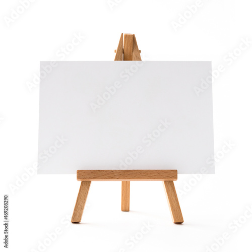 small horizontal easel front.