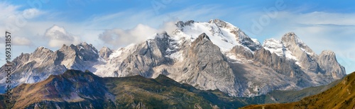 View of Marmolada, Dolomites mountains, Italy