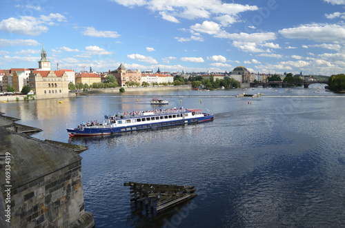 Wełtawa w Pradze/Vltava river in Prague, Czech Republic