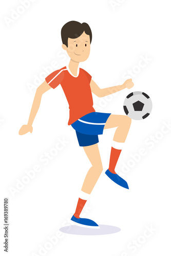 Young football player.