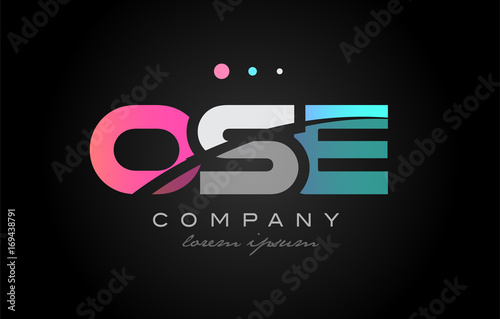 OSE o s e three letter logo icon design