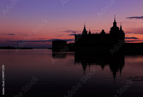 Silhouetted Kalmar castle