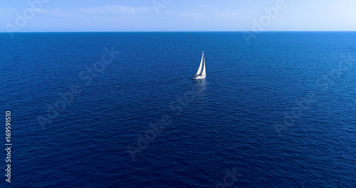 voilier en mer, sur la côte espagnole