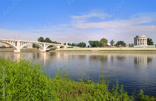 Vincennes city in Indiana by Wabash river