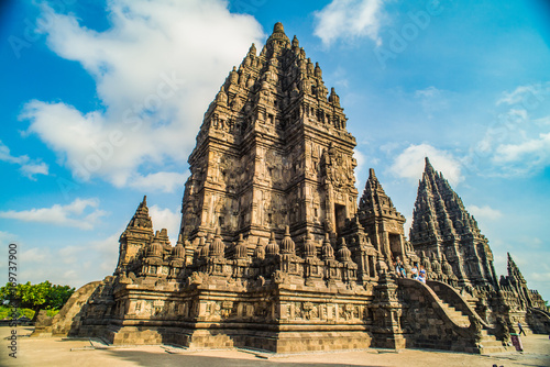 Prambanan or Candi Rara Jonggrang is a Hindu temple compound in Java, Indonesia, dedicated to the Trimurti: the Creator (Brahma), the Preserver (Vishnu) and the Destroyer (Shiva)