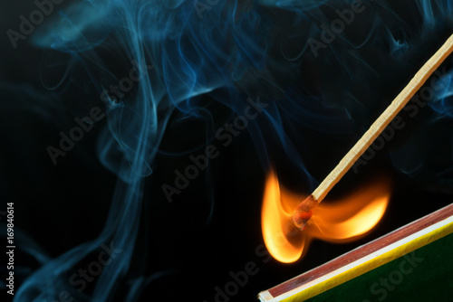Striking a match and make a fire