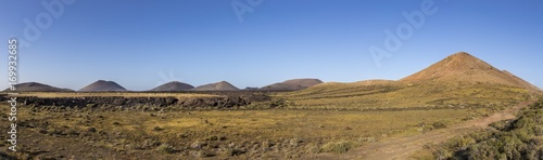 volcanos in Timanfaya national park near Mancha Blanca