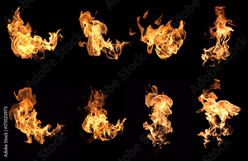 Flame heat fire
