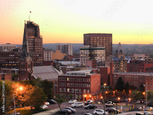 Syracuse at twilight