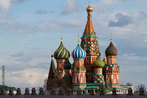 picture of san basil in red square one of the most important monument of moskow russia