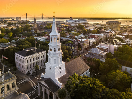 Charleston from the air