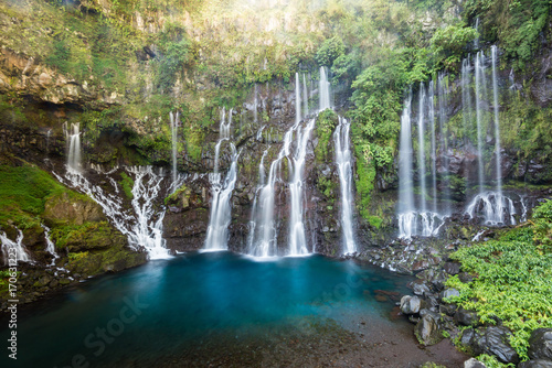 Les Cormorans Waterfall on La Reunion Island, France