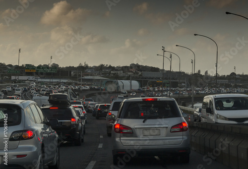 Traffic jam on homeward commute