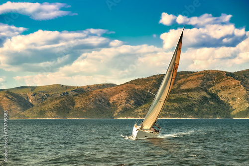 sailing boat croatian coast
