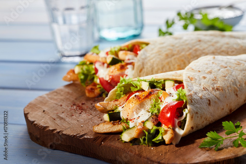 Healthy Tex-Mex tortilla wraps