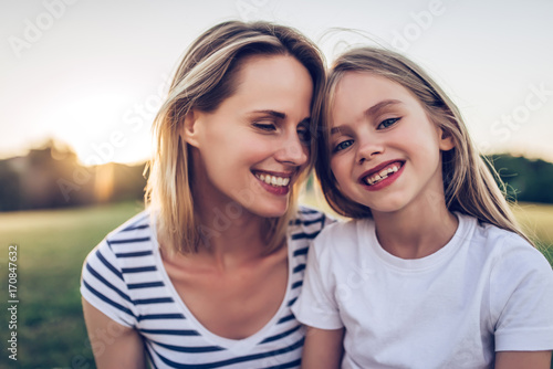 Mom with daughter