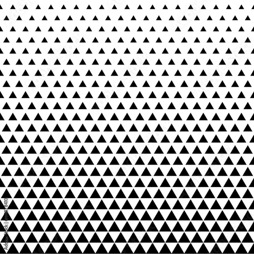Abstract geometric vector, hipster fashion design print, halftone triangle pattern. 