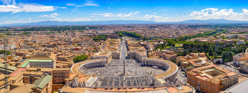 Rome and Vatican panorama city skyline, Vatican, Rome, Italy