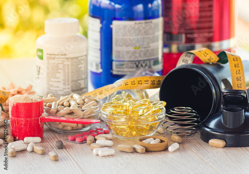 Nutritional supplements in capsules and tablets.