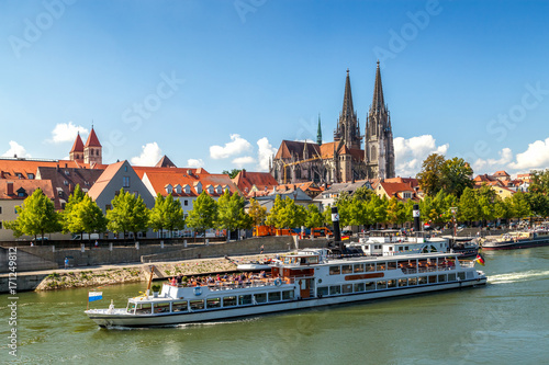 Kathedrale, Regensburg, Donau, Deutschland 
