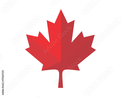 red canada maple leaf icon image vector